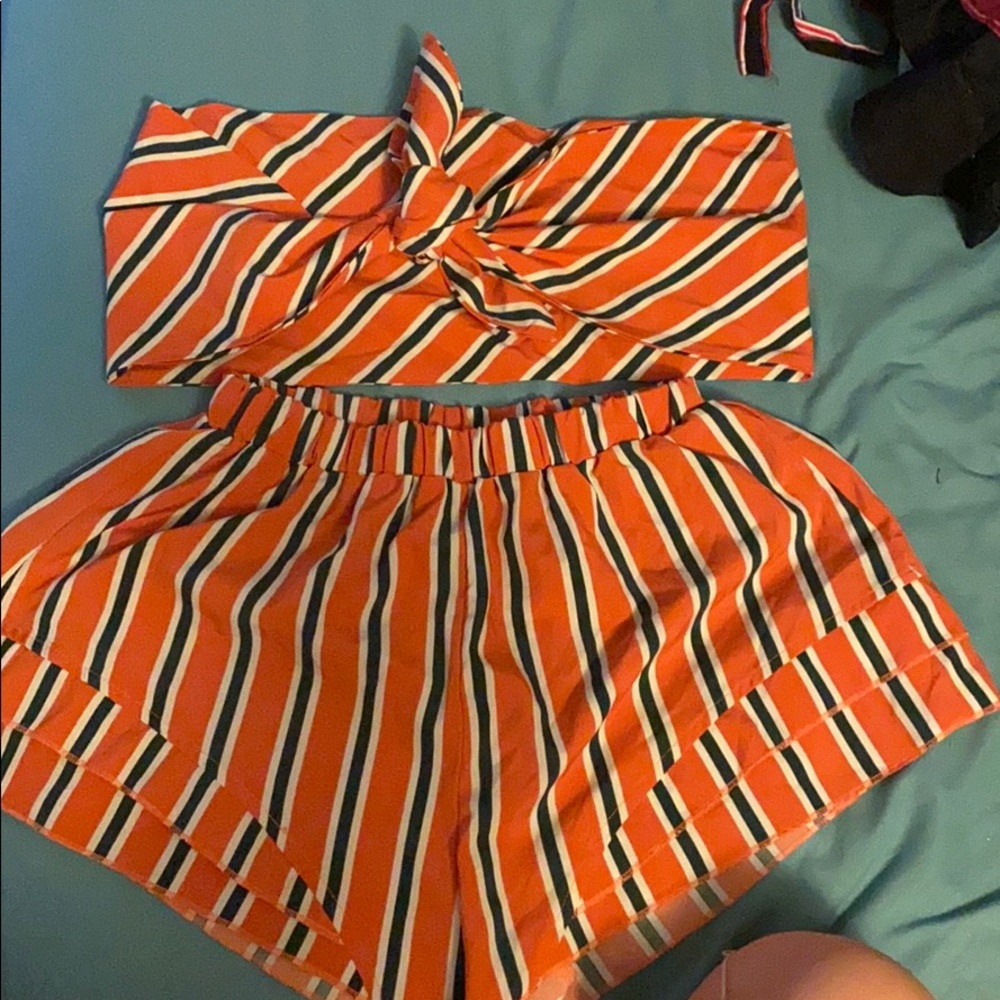Bandeau and short set